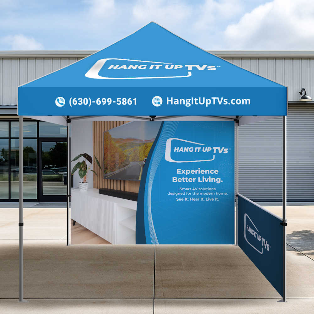 Rize Marketing - Hang It Up TVs Standard Tent